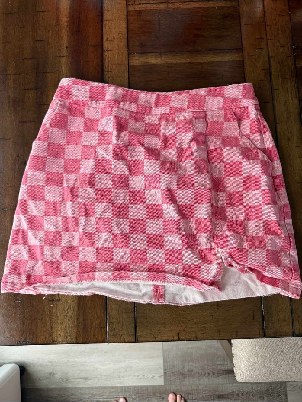 Pink Checkered Mini Skirt - Le Lis - Picture 2 of 4
